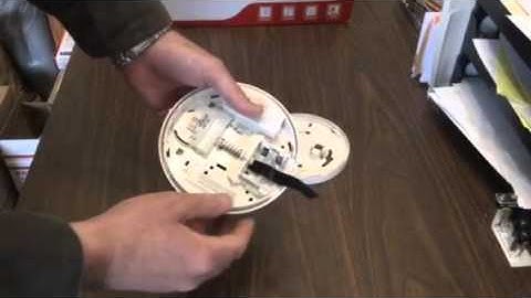 Replace Batteries on GE, ITI, Interlogix wireless smoke det