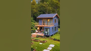 🏡 Container House with Garden Modern Prefab Home Design 2025  FirstPrefab #shorts #vairal