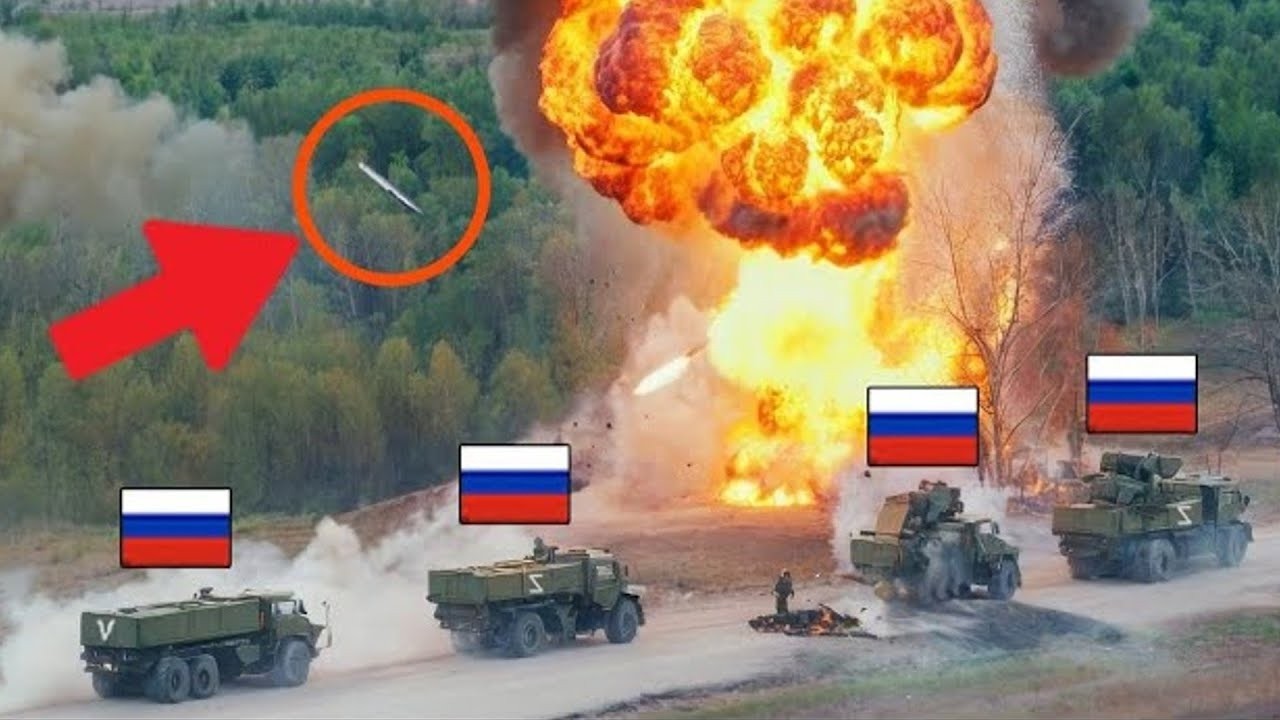 Russian Tanks Trying to Cross the Minesweeper Here's What Happened! Drone Images from the War