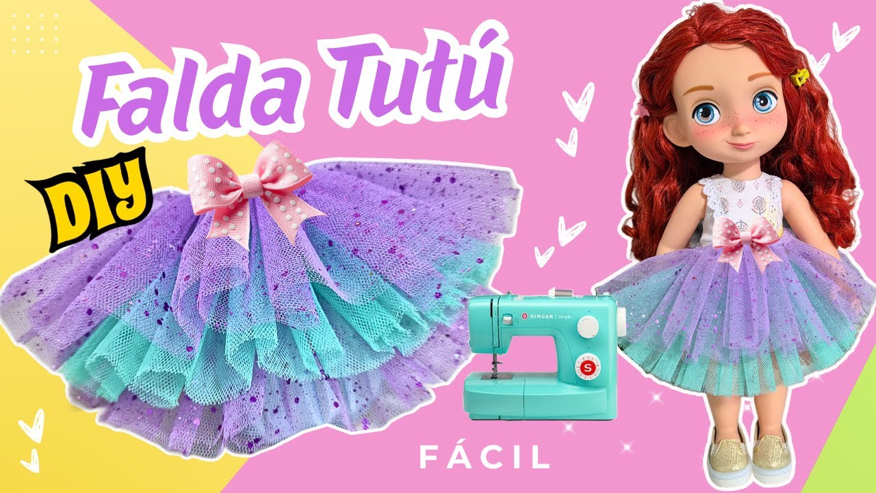 Cómo Hacer una Falda Tutú de Tul para Muñecas 👗 Paso a Paso