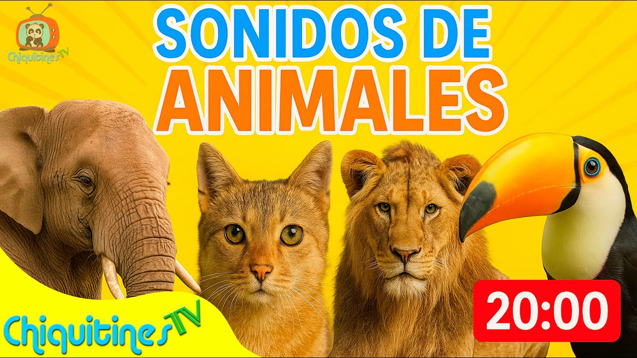 🎵 Sonidos de Animales para Niños | CANCION INFANTIL Educativa y Divertida 🐶🐒🐧