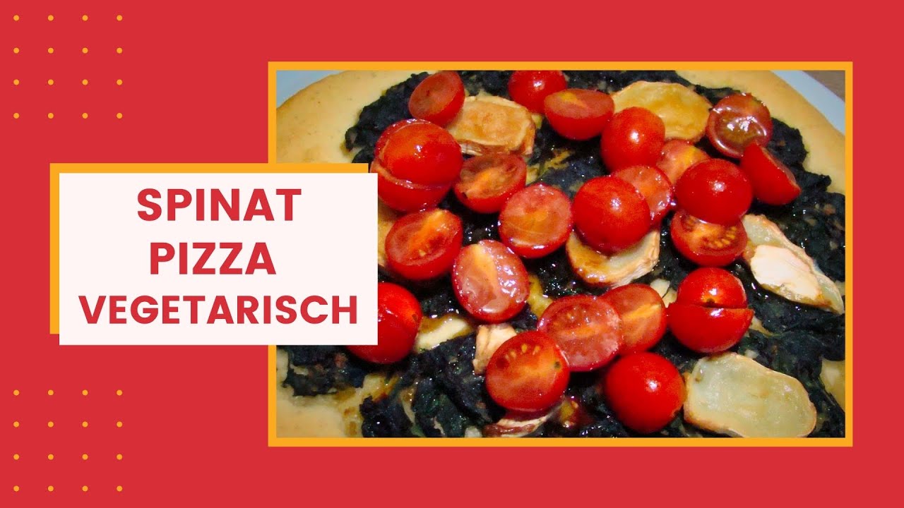 Spinat Pizza | Pizza mit Spinat | Pizzabelag Spinat |