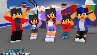 APHMAU FAMILY TWINS | GOMY GOMY DANCE | JUST DANCE MEME | DARLING OHAYO - Minecraft Animation