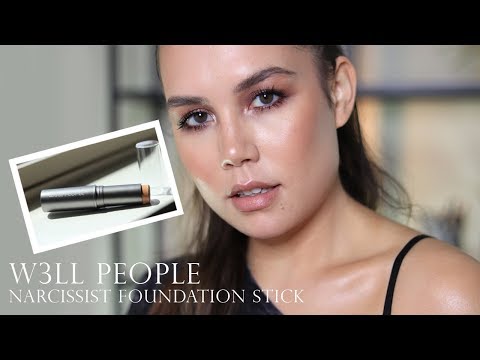 w3ll people narcissist foundation stick review + 8 hr wear test | alexa blake