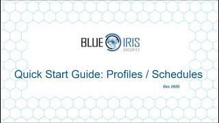 Profiles and Schedules 101
