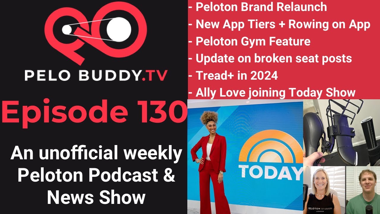 Pelo Buddy TV 130 - Brand Relaunch, Peloton App Tiers, Rowing Classes on  App, Peloton Gym,Seat Post 