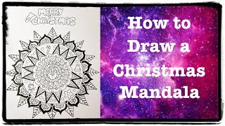 Drawing a Christmas Mandala