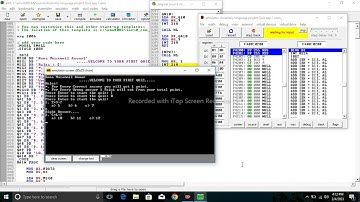 Assembly language project  Quiz system in emulator emu 8086