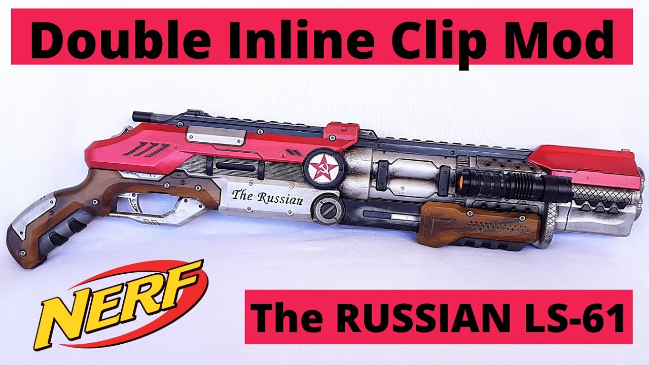 ◉希少60s・mods【SHOTGUN EXPRESS・CURTAINS】 Double Inline Clip Toy Shotgun mod - The RUSSIAN LS-61