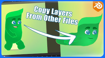 How to copy layers from other files in Blender Grease Pencil | Quick Tip