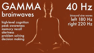 1 HOUR Binaural GAMMA Brain Wave (40Hz) / Peak Awareness & Cognition, Memory Recall, Problem Solving