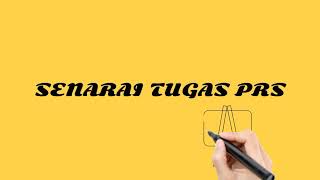 Senarai tugas PRS