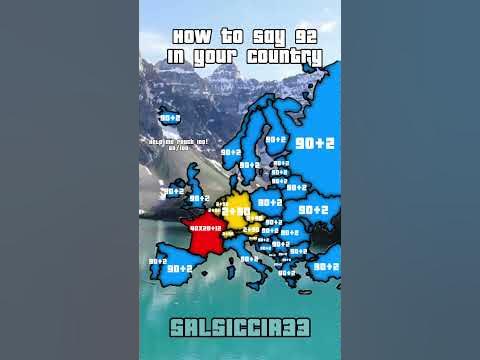 How to say 92 in your country #country #europe - YouTube