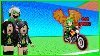 Aku Selamatkan Brainrot Pakai Motor Dari Tsunami - Roblox Escape Tsunami  On Motorcycle