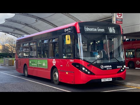Journey on Arriva London Route W6 | Enviro 200 MMC | ENS29 (YX67 VHY)