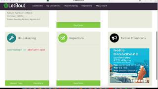 Introduction to tenants dashboard for LetBout users