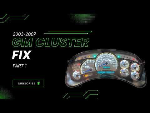GM Gauge Cluster Repair Bulbs, Stepper Motors & Dim Display Fix