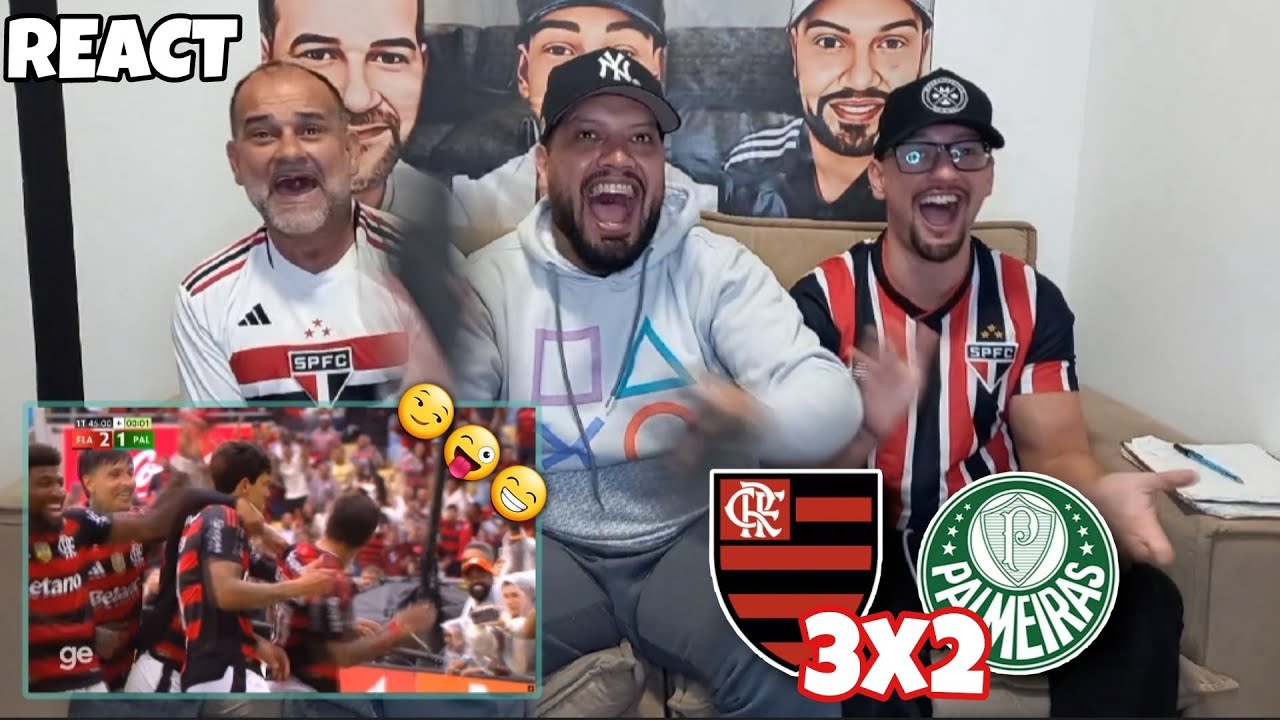 REACT FLAMENGO 3X2 PALMEIRAS - JOGÃO! TEREMOS UM BRASILEIRÃO ATÉ O FIM