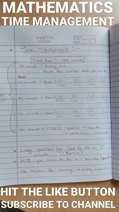 maths-paper-time-management-class-10-icse-youtube