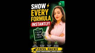 Reveal All Excel Formulas Instantly | Excel Shortcut Key #excel #exceltips #excelshortcuts #tricks
