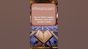 تلاوة ما تيسر من سورة الرحمن - الآيات 72-78Rezitation aus der Sure Ar-Rahman - Verse 72-78