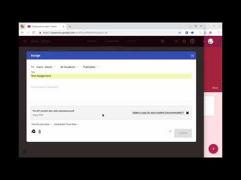 Kami's Google Classroom Integration