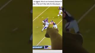 NFL player avoids sack on purpose! 👀 #riggedgame #nfl #Scripted Wealth