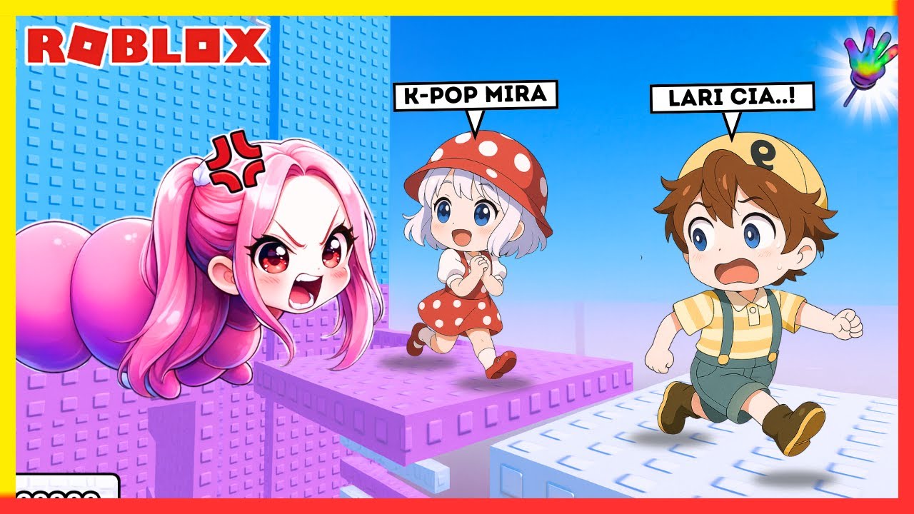 Cio Dan Cia Berhasil Meloloskan Diri Dari Amukan Scary K-POP Demon Hunter Tower (ROBLOX)