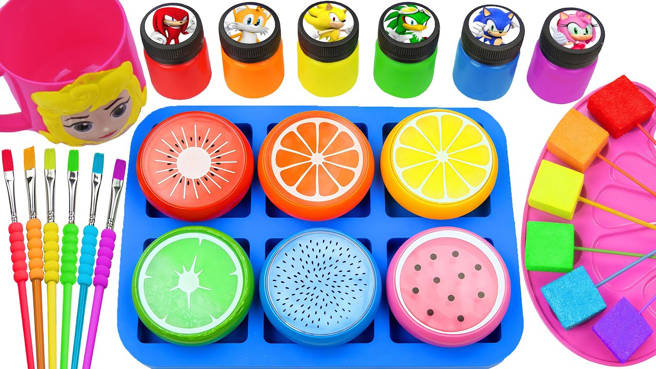 Satisfying Video l How I Make Super Blue Magic Slime FORM Candy SPRUNKI Squish Lollipop Mixing ASMR