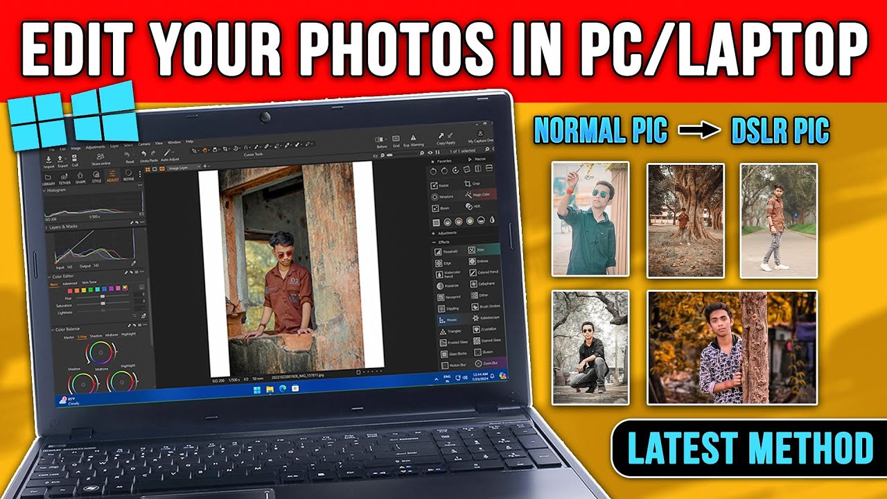 Как редактировать фотографии на ПК/ноутбуке в 2025 году — [Бесплатные фоторедакторы🤯] — от новичк...