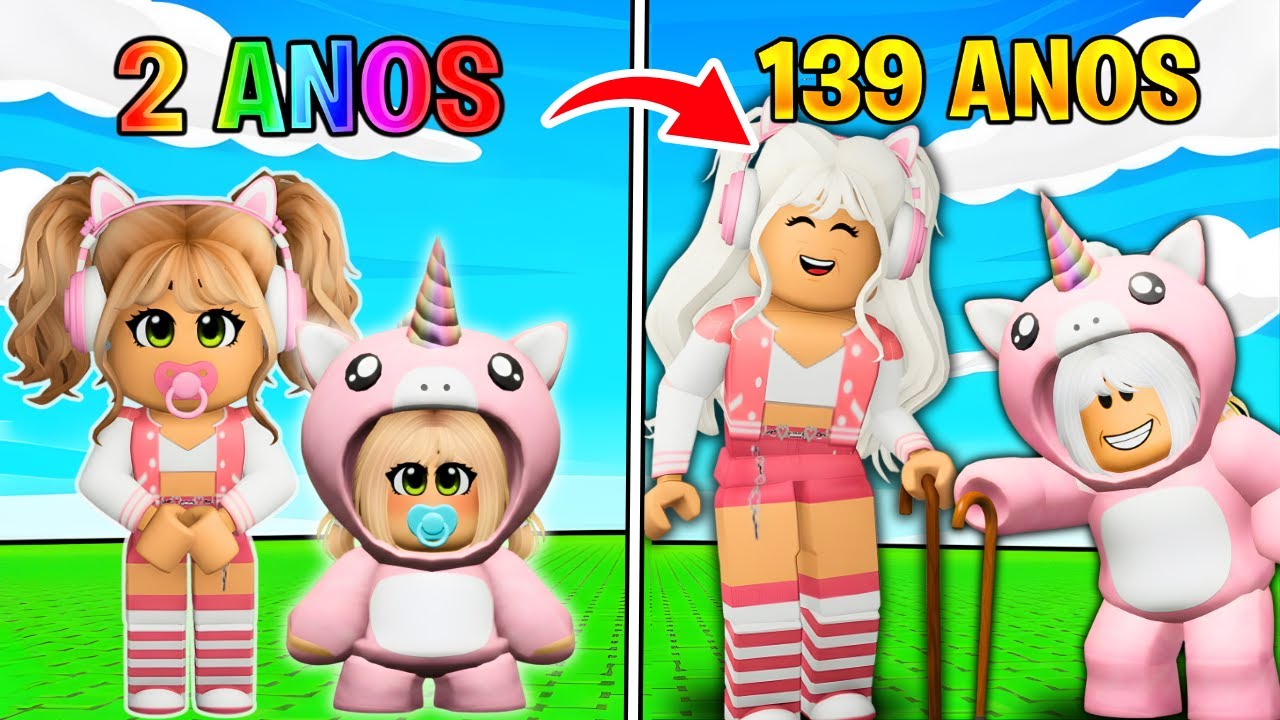 VICK e BABY a CADA PASSO FICAM MAIS VELHAS no ROBLOX!