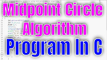 mid point circle algorithm program in c  | computer graphics in c