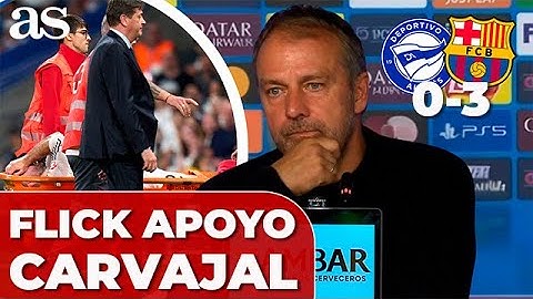 HANSI FLICK y su MENSAJE a DANI CARVAJAL tras su GRAVE LESIÓN en el REAL MADRID - VILLARREAL