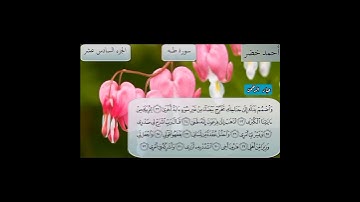 قال ربِ اشرح لي صدري | سورة طه احمد خضر