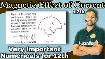 Pfp-11 Magnetic Effect of electric Current/fig 4.10 shows two semicircular loops of radii R1 and R2