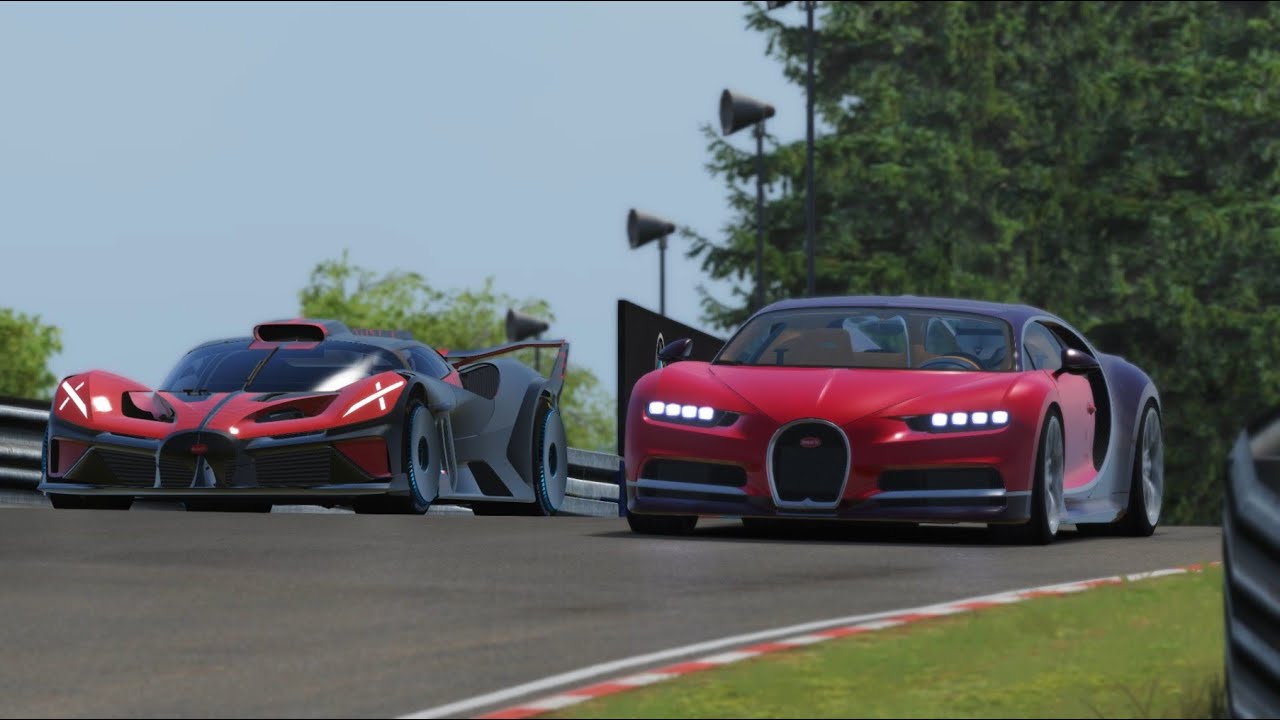 Insane Bugatti Bolide vs Bugatti Chiron at Nordschleife - YouTube