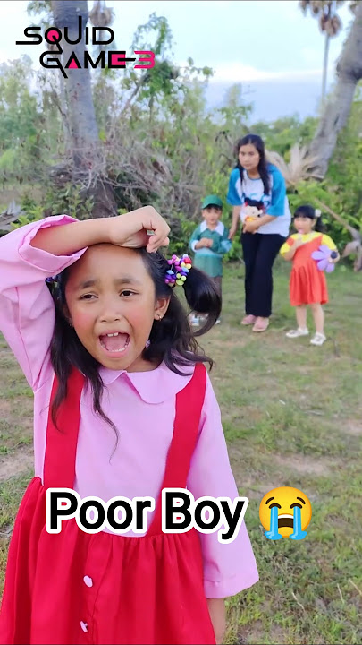 Squid Game Doll 3 Finally Gives Green Light To Poor Boy 😭😍#shorts #squidgame #viral