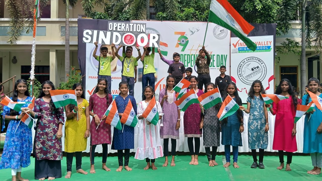 Operation Sindoor||Flash Mob||Independence Day||By Vindhyavalley High School 