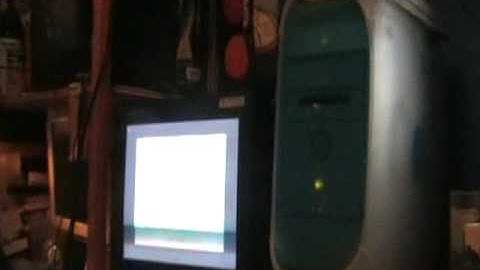 first boot tiger and intro video on 350hmz powermac G3