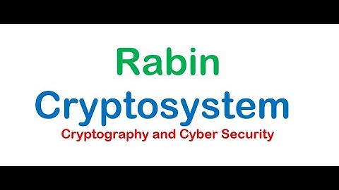 Rabin Cryptosystem in cryptography with example (Bangla)