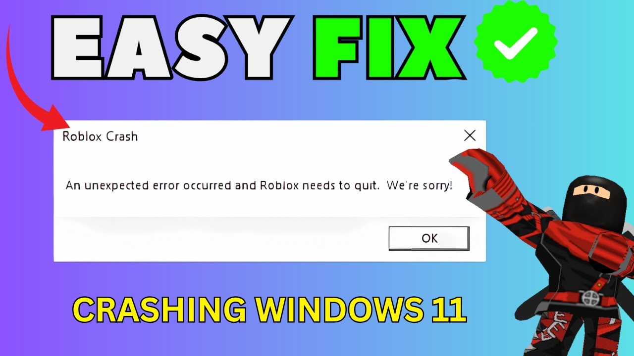 Roblox Keeps Crashing on Windows 11? [FIXED – 2025 Guide] - YouTube