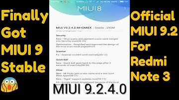 Finally Got Stable MIUI 9.2.4.0 Update For Xiaomi Redmi Note 3 Full Review and Bugs