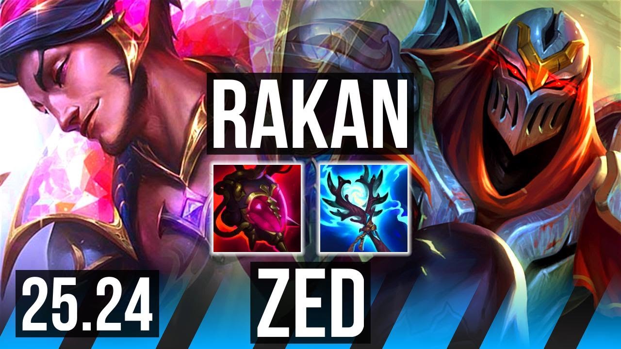 RAKAN vs ZED (MID) | Electrocute, 20K damage | EUW Diamond | 25.24