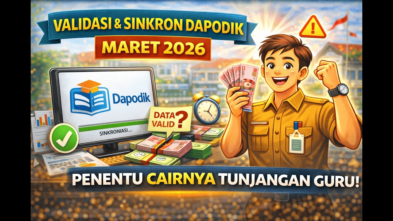Validasi & Sinkron Dapodik Maret 2026: Penentu Cairnya Tunjangan Guru!