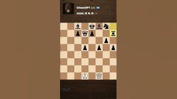 Beating ChessGPT bot with just one Queen #chess #chatgpt #checkmate #shorts