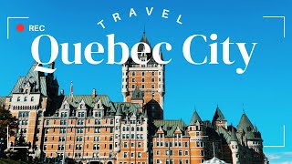 ⚜️ Visiting Quebec City in Autumn - Walking Tour | Port | Old Quebec | Chateau Frontenac