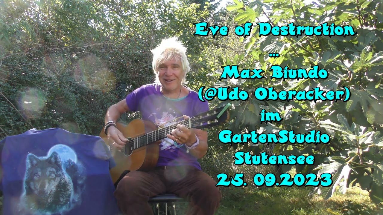 Eve of Destruction ... Max Biundo (@Udo Oberacker) im  GartenStudio Stutensee 25. 09.2023