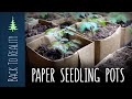 Square Paper Seedling Pots - Quick, Easy, and Biodegradable