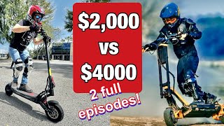 Electric scooter Doordash MY TOP 2 SCOOTERS HEAD TO HEAD Kaabo Mantis King GT & InMotion RS