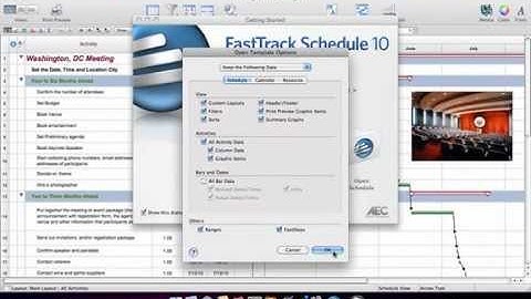 Using templates to create new schedules - FastTrack Schedule 10 for Mac Tutorial
